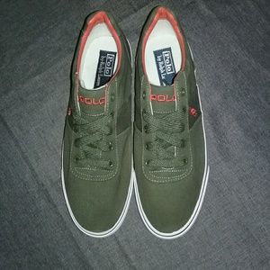 Women's Ralph Lauren Polo Canvas Sneakers